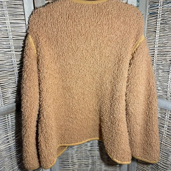 Monrow Wool Camel Teddy Jacket - size S - Picture 6 of 11